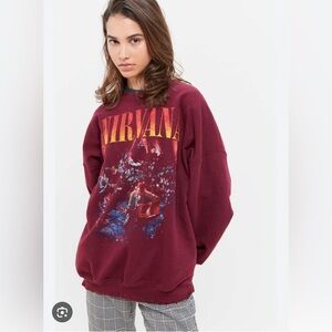 Urban Outfitters Oversized Nirvana Sweatshirt OS